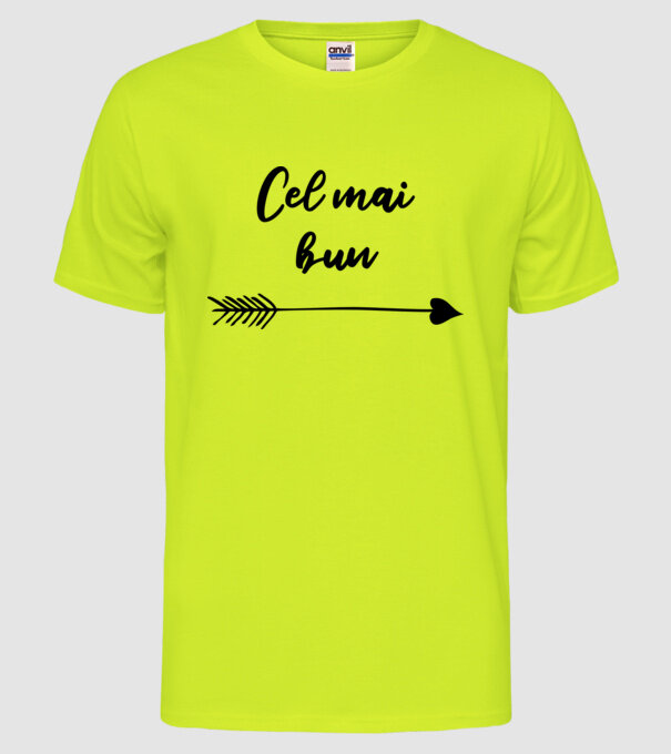 cel mai bun model galben neon pe tricou
