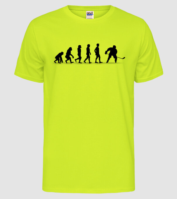 Evolution Hockey model galben neon pe tricou