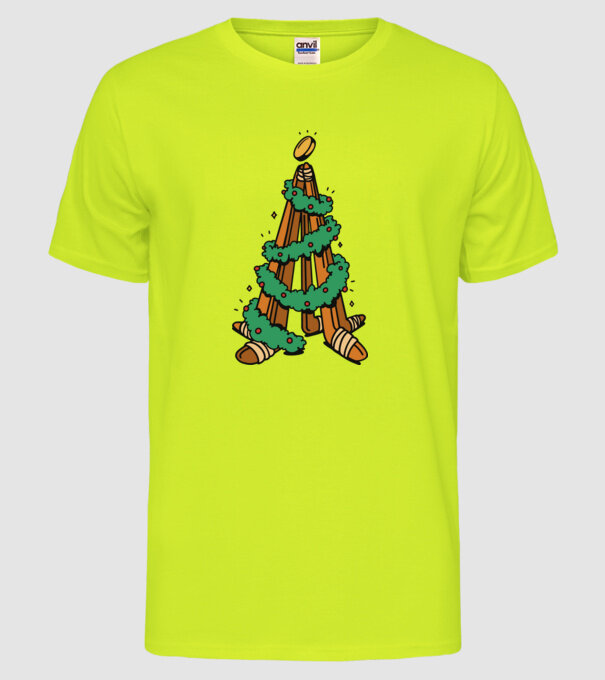 Hockey tree model galben neon pe tricou