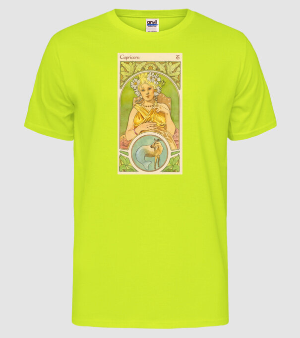 Horoscop Tarot CAPRICORNUL model galben neon pe tricou