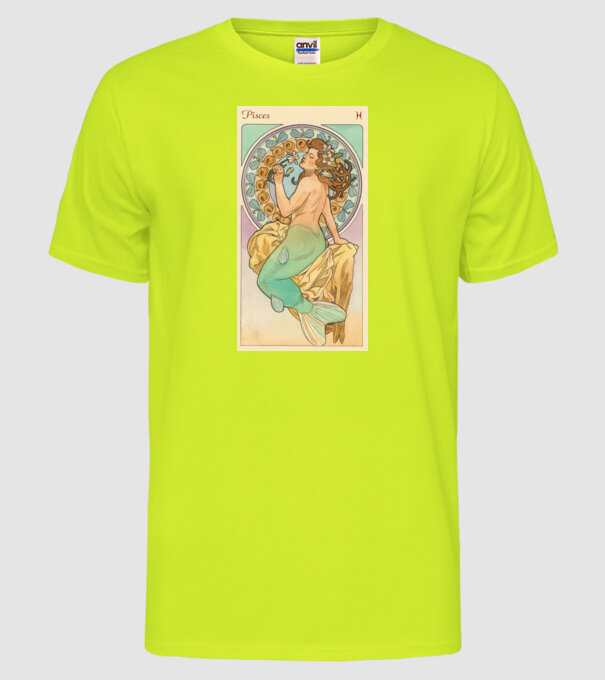 Horoscop Tarot PESTI model galben neon pe tricou