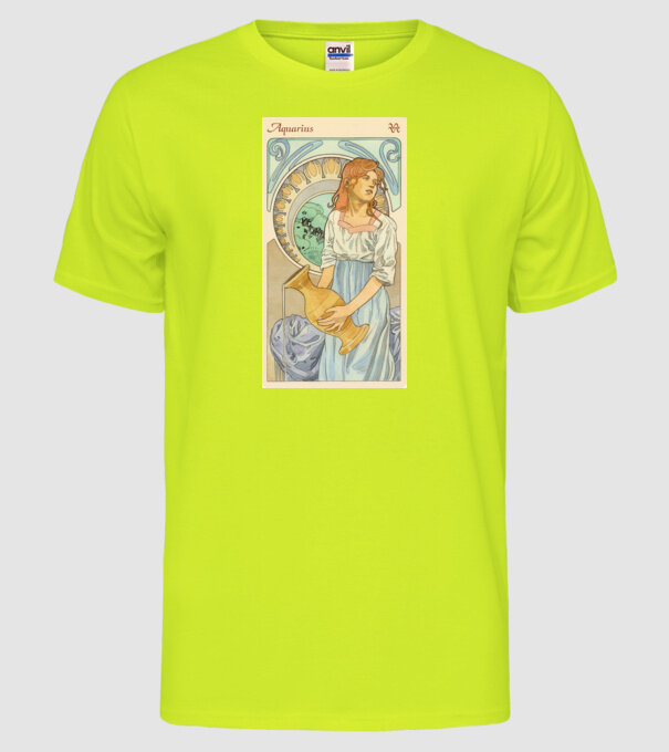 Horoscop Tarot VARSATOR model galben neon pe tricou