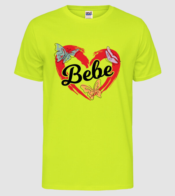 Bebe model galben neon pe tricou