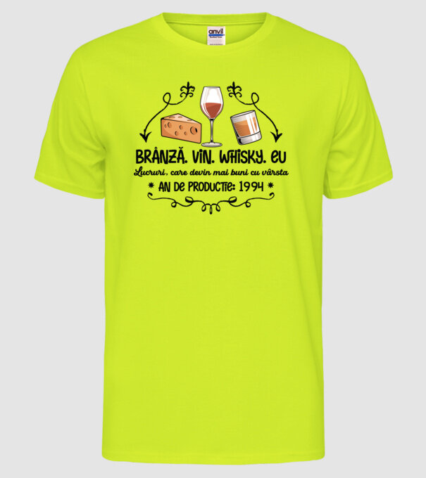 Lucruri, care devin mai buni cu vârsta 1994 30 de ani model galben neon pe tricou