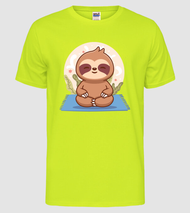 Namaste model galben neon pe tricou