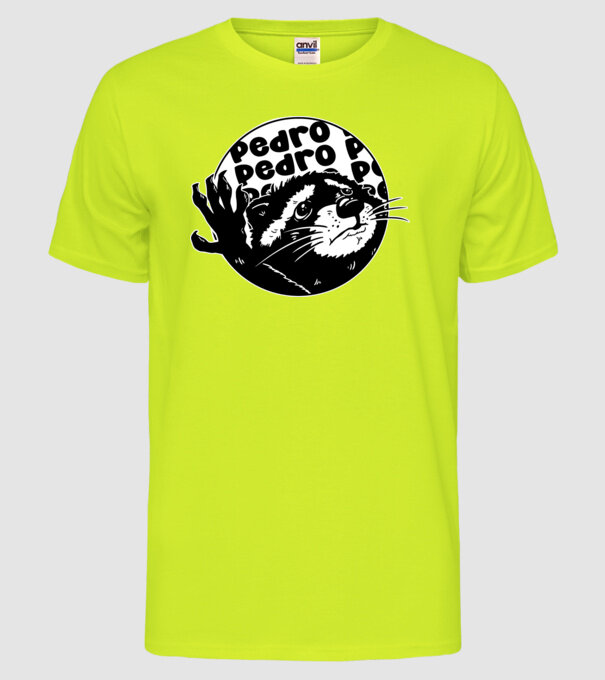 Pedro circle model galben neon pe tricou