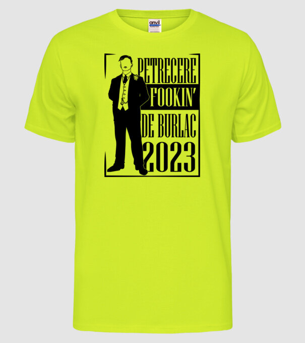 Petrecere Fookin de burlac model galben neon pe tricou