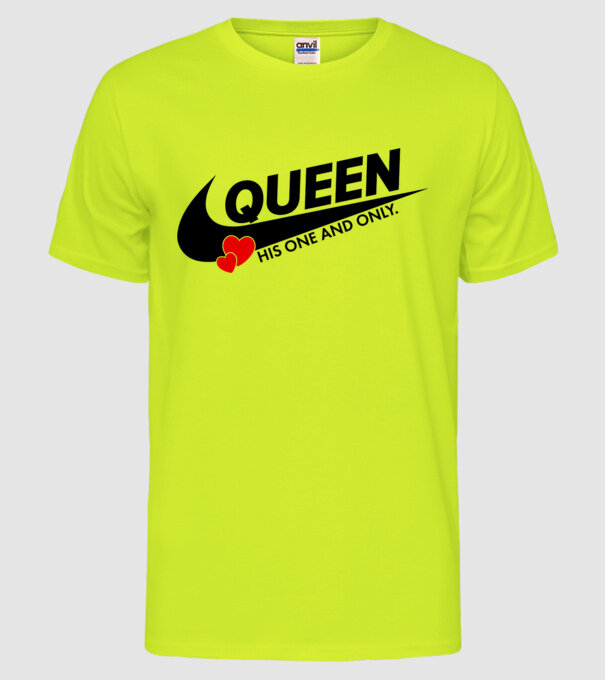 Queen model galben neon pe tricou