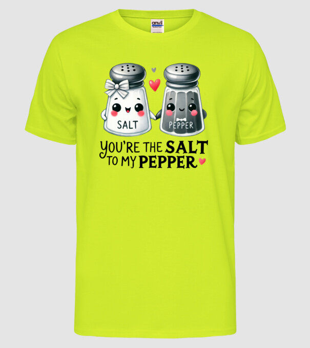 Salt to my Pepper model galben neon pe tricou