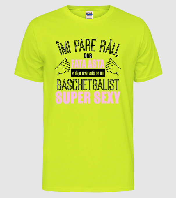 Îmi pare rău, dar fata asta e deja rezervată de un BASCHETBALIST super sexy model galben neon pe tricou