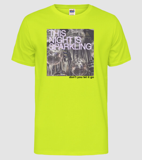 Taylor Swift this night 2 model galben neon pe tricou