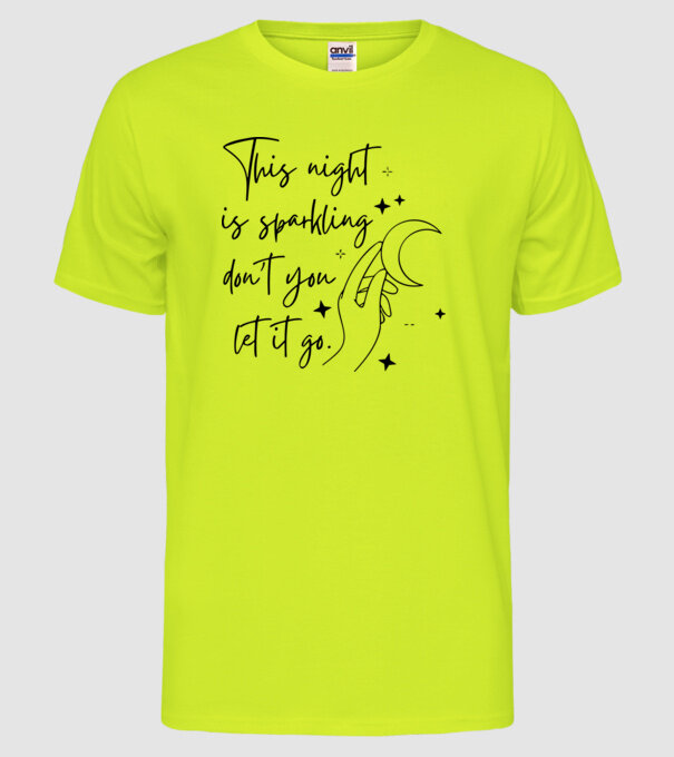 Taylor Swift this night model galben neon pe tricou