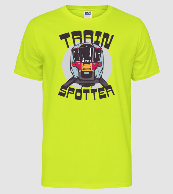 Trenuri model galben neon pe tricou
