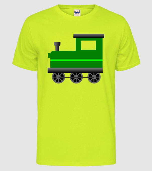 Trenuri model galben neon pe tricou