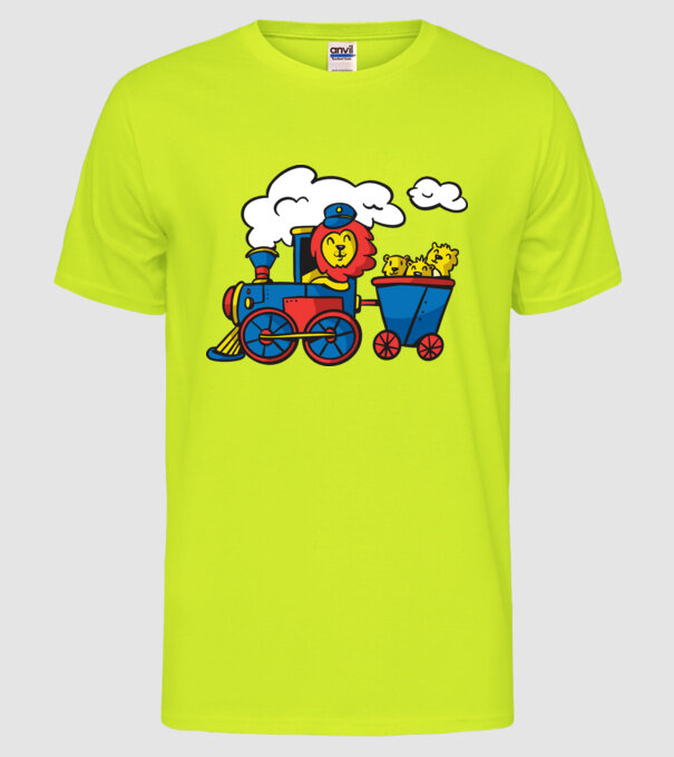 Trenuri model galben neon pe tricou