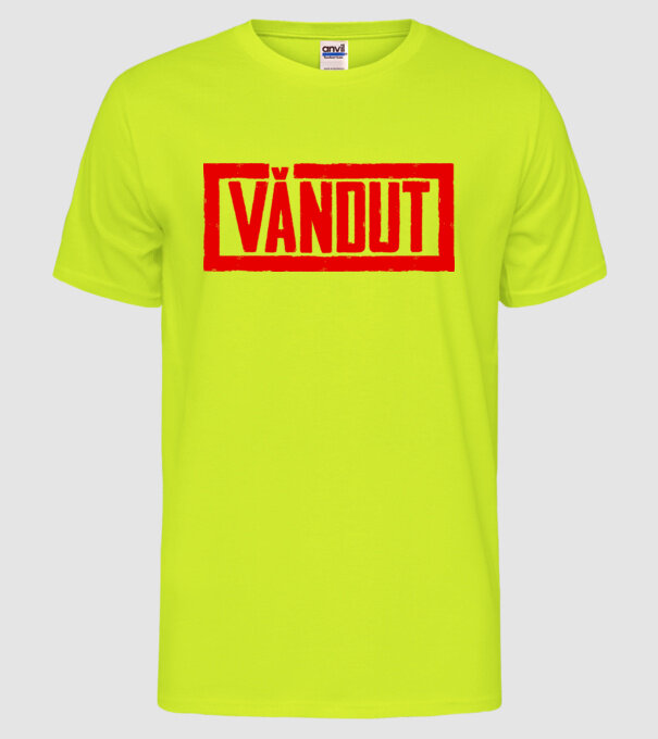 vândut model galben neon pe tricou