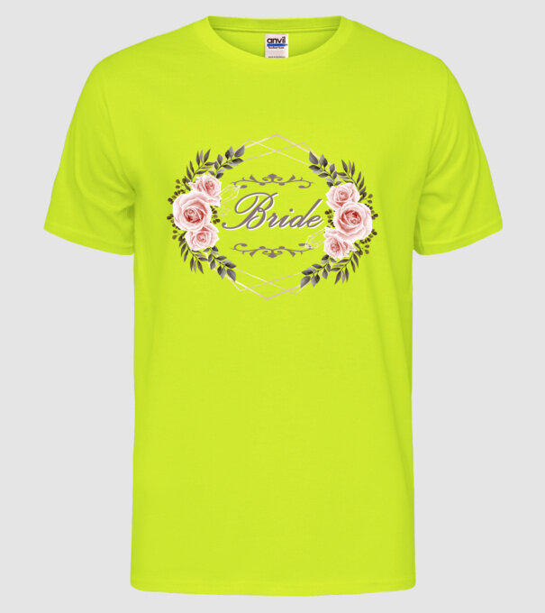 Vintage Bride model galben neon pe tricou