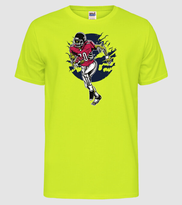 Zombie Player model galben neon pe tricou