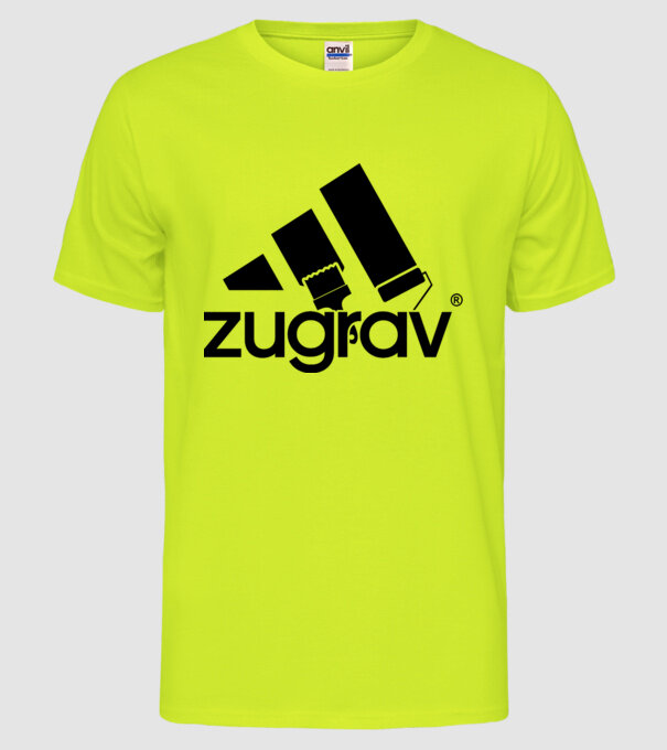 zugrav model galben neon pe tricou
