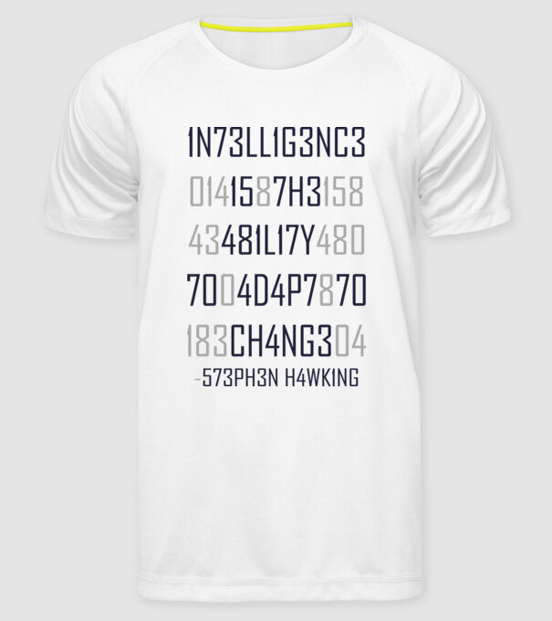 5Z3PH3N H4WK1NG model alb pe tricou