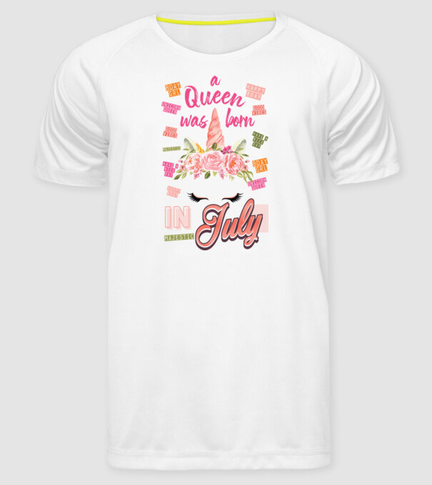 A queen was born in JÚLIUS model alb pe tricou