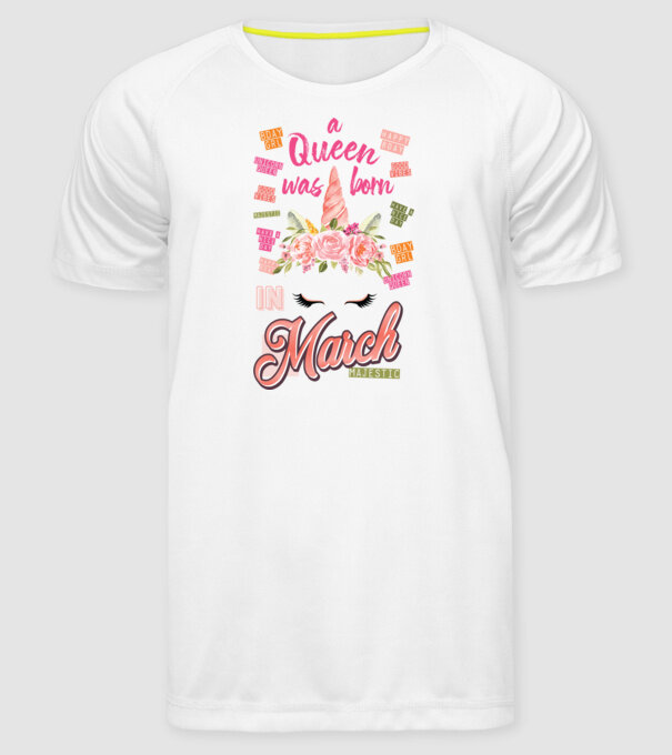 A queen was born in MÁRCIUS model alb pe tricou
