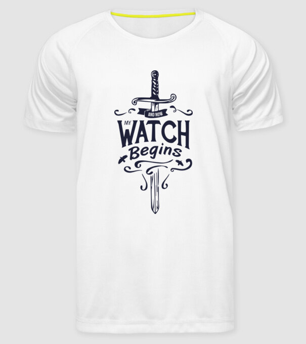 And now my watch begins model alb pe tricou