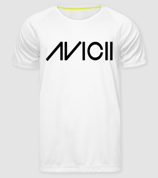 Avicii Logo model alb pe tricou