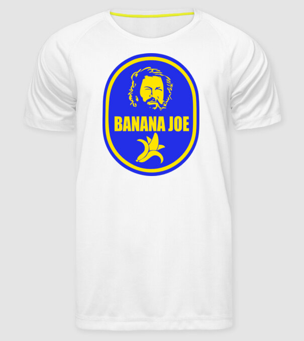 Banana Joe model alb pe tricou