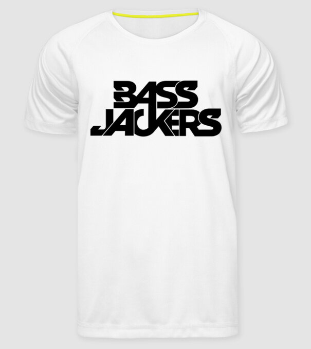 Bass Jackers model alb pe tricou