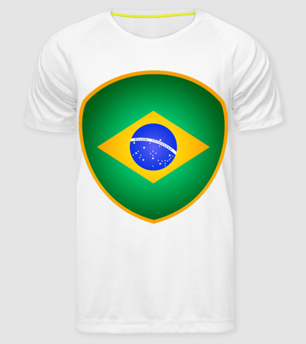 BRA-jabulani-flag model alb pe tricou