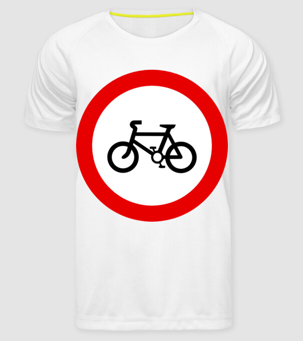 Pistă pentru Biciclete model alb pe tricou