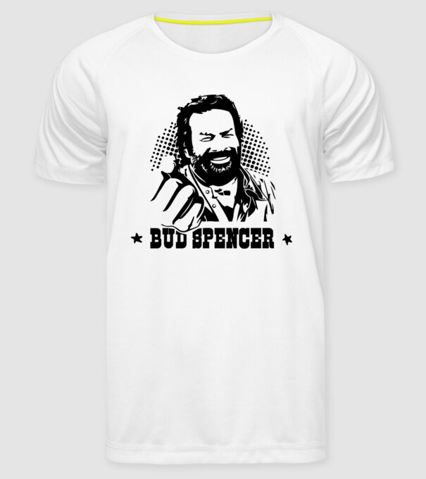 Bud Spencer model alb pe tricou