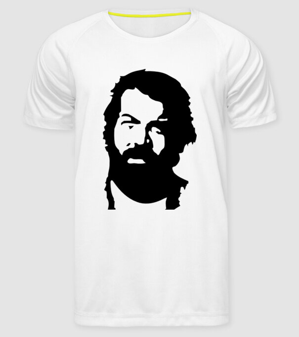 Bud Spencer model alb pe tricou