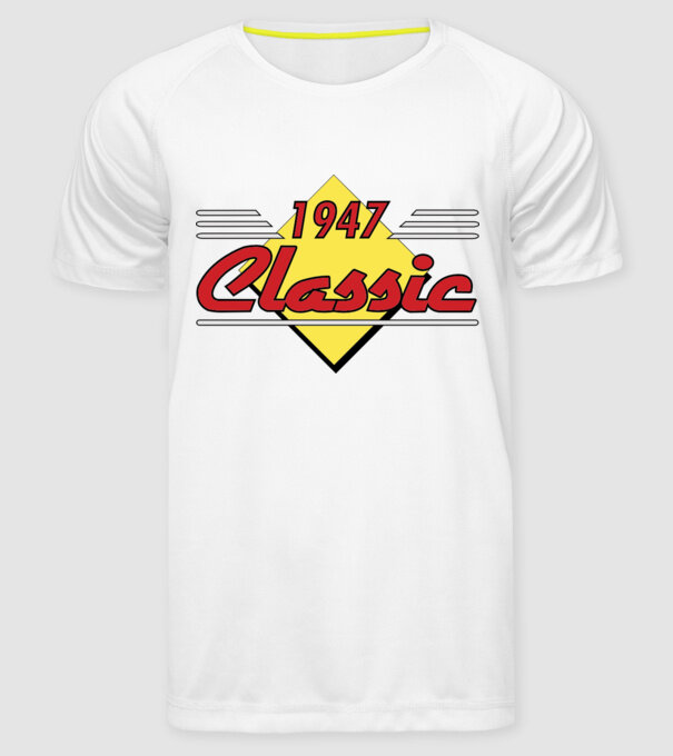 Classic - 1947 model alb pe tricou