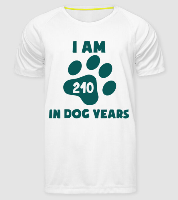 Dog Year - 210 model alb pe tricou