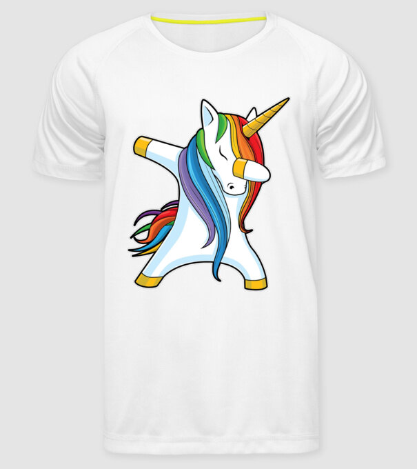 DAB Unicorn 2 model alb pe tricou