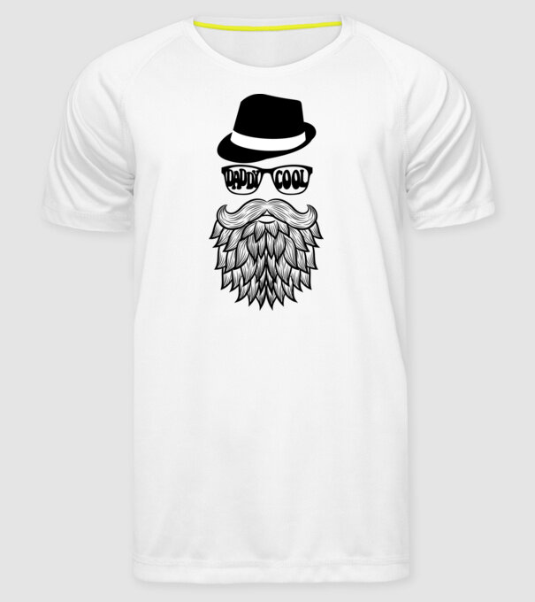 Daddy Cool model alb pe tricou