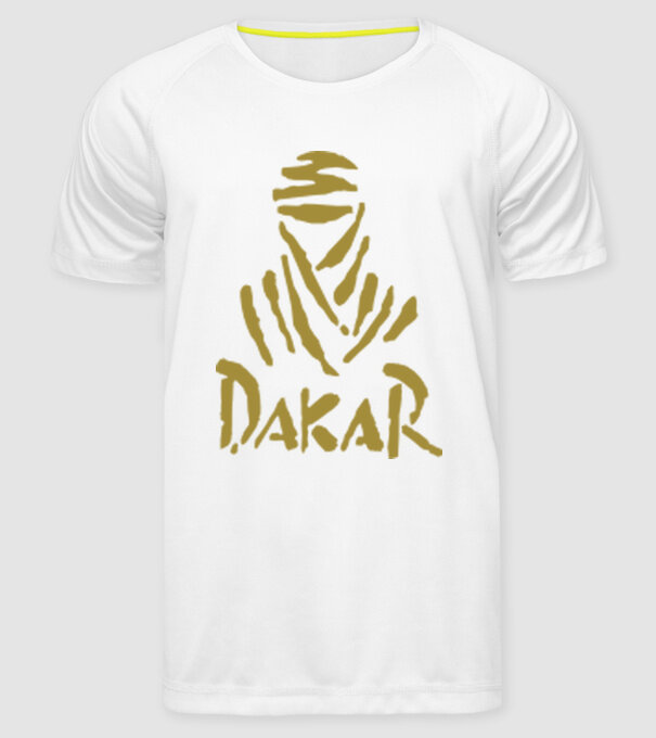 Dakar Rally model alb pe tricou