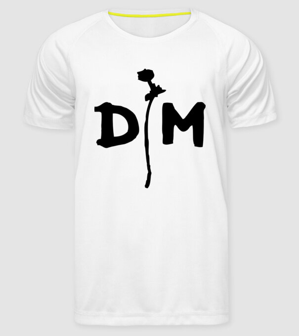 Depeche Mode model alb pe tricou