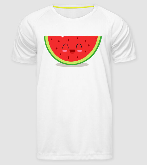Pepene model alb pe tricou