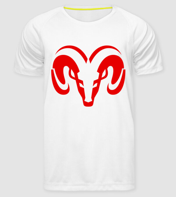 Dodge 1 model alb pe tricou