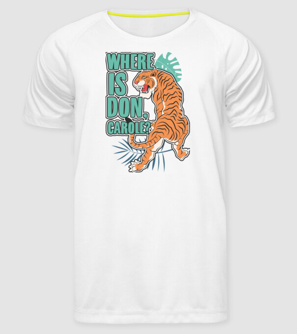 DonCarole model alb pe tricou