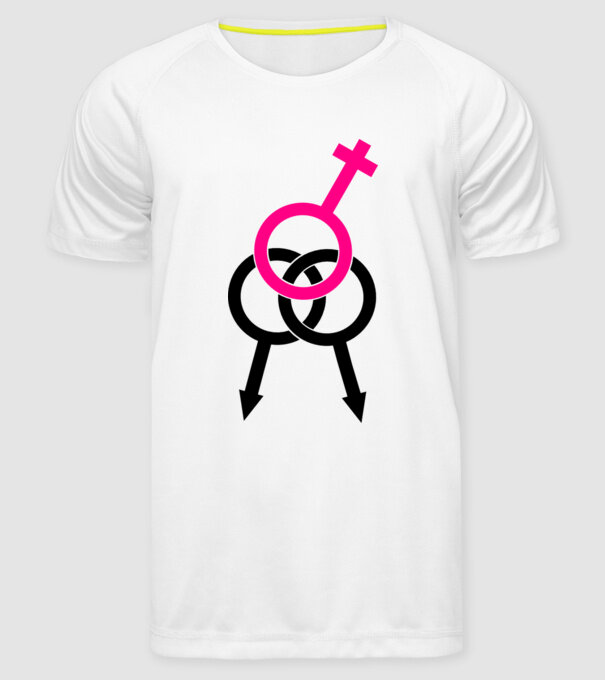 plăcere dublă model alb pe tricou