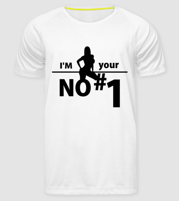 Prima model alb pe tricou