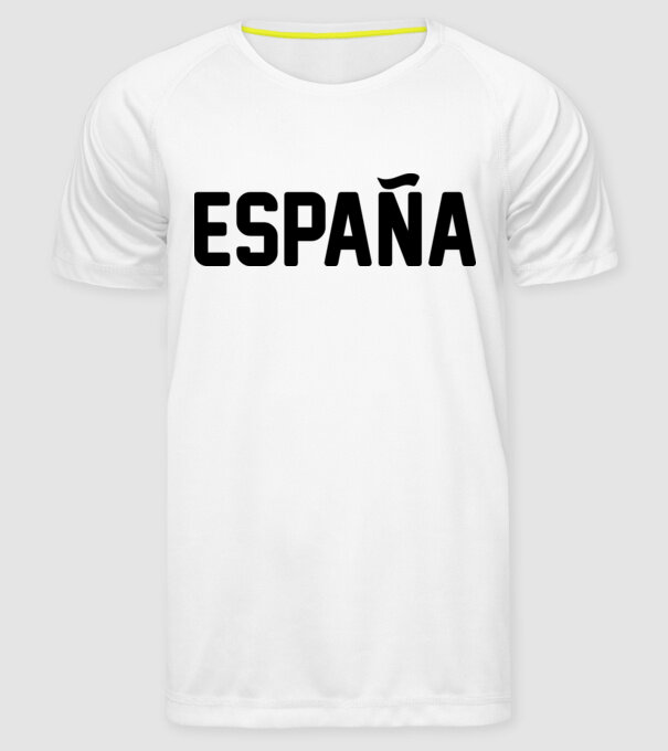 Espana model alb pe tricou