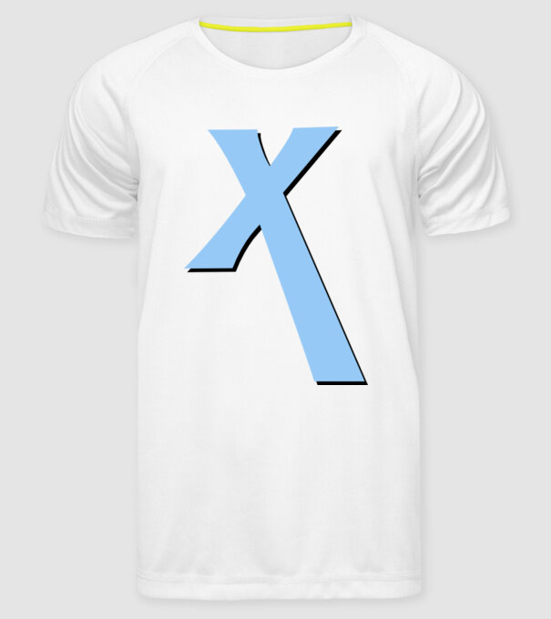 ExcaX model alb pe tricou