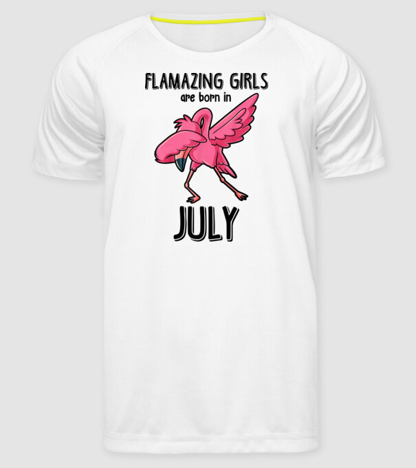 flamazing girls are born in july black model alb pe tricou