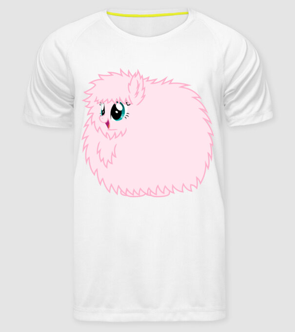 Fluffle Puff model alb pe tricou