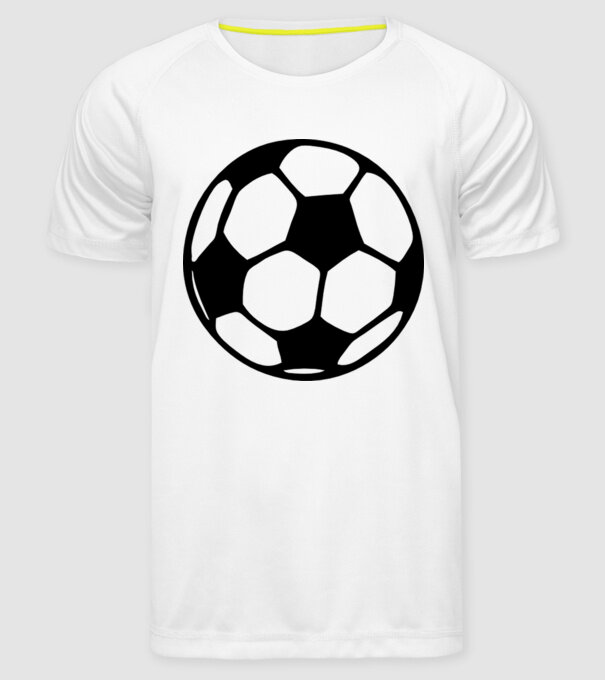 minge fotbal model alb pe tricou